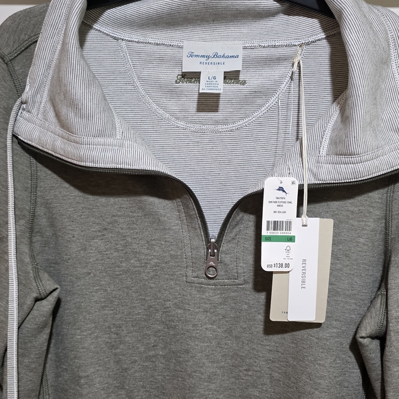 NWT Tommy Bahama Women's Gray Coverup Dress. Size L - Picture 11 of 11